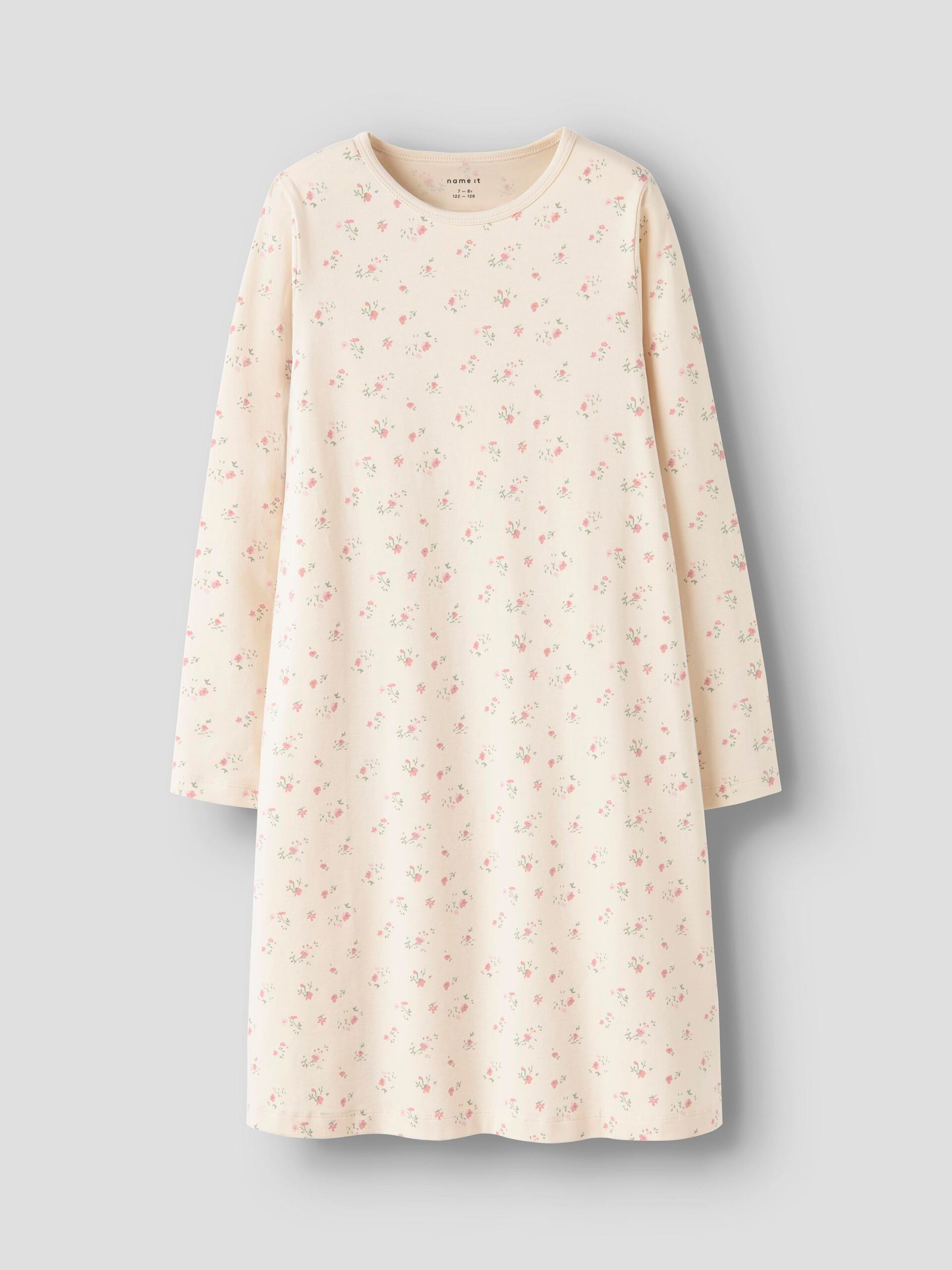 name-it-lasten-yopaita-nkfnightgown-flower-noos-beige-2
