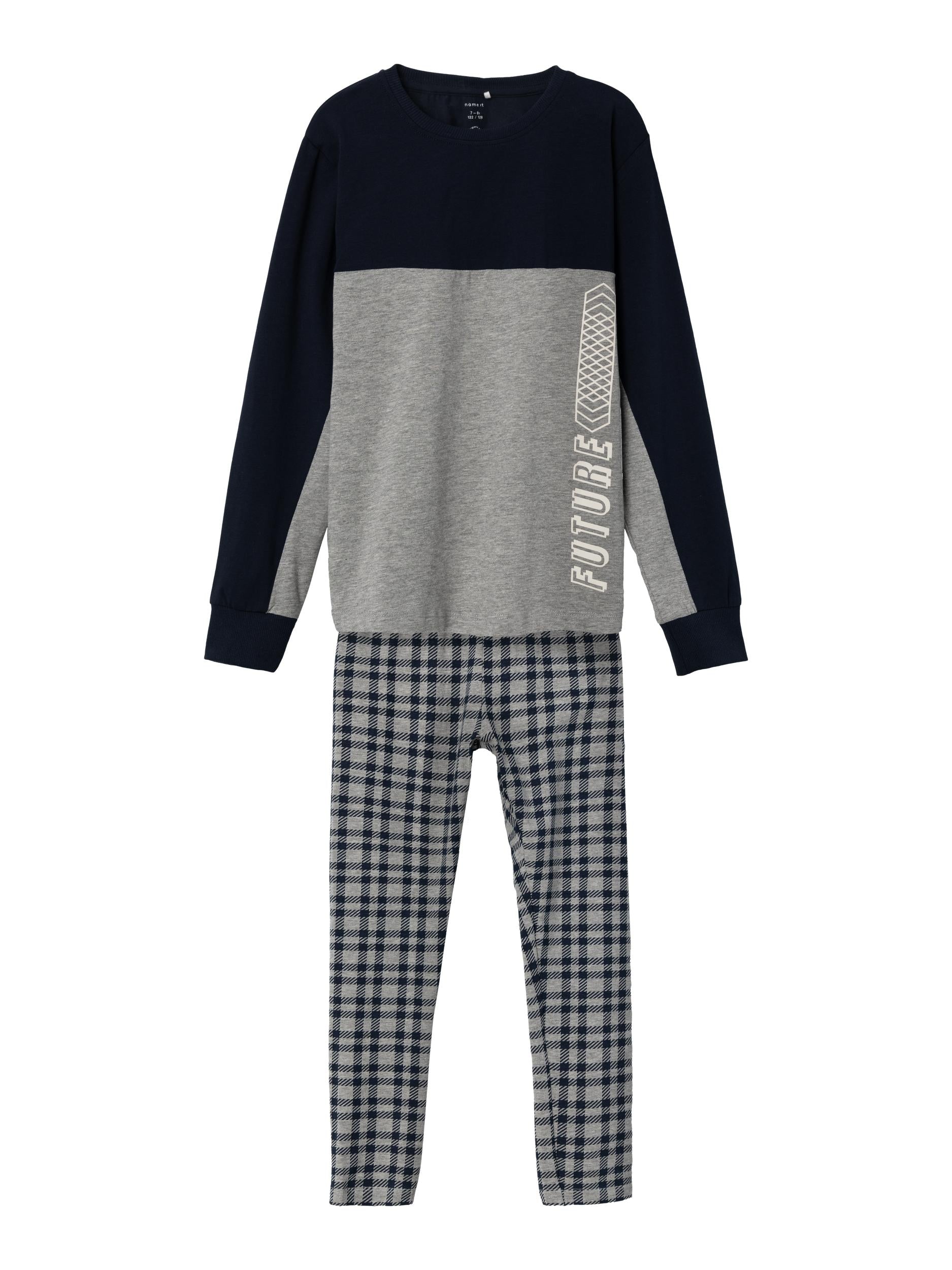 name-it-lasten-yopuku-nkmrisonne-night-set-harmaa-kuosi-1