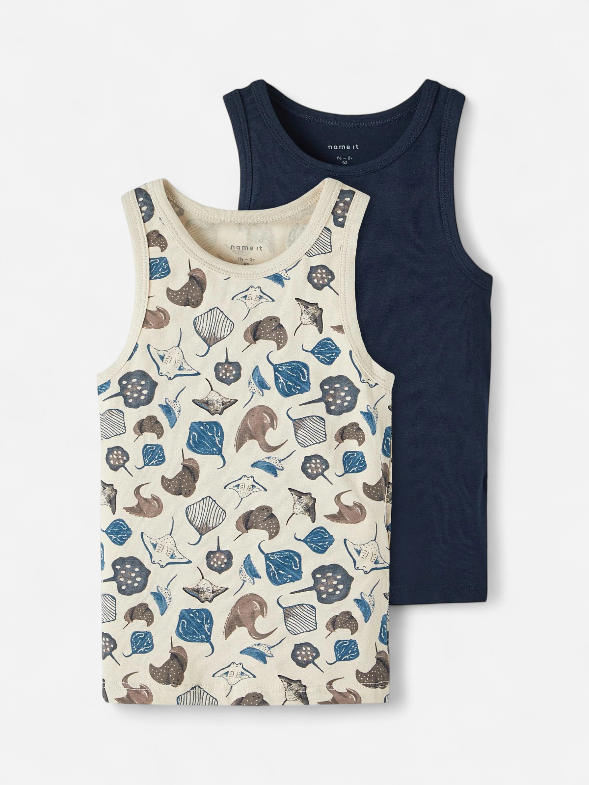 Name It Poikien Hihaton 2-Pack, NMMTANK TOP 2P RAYS NOOS Tummansininen - Kekäle.fi