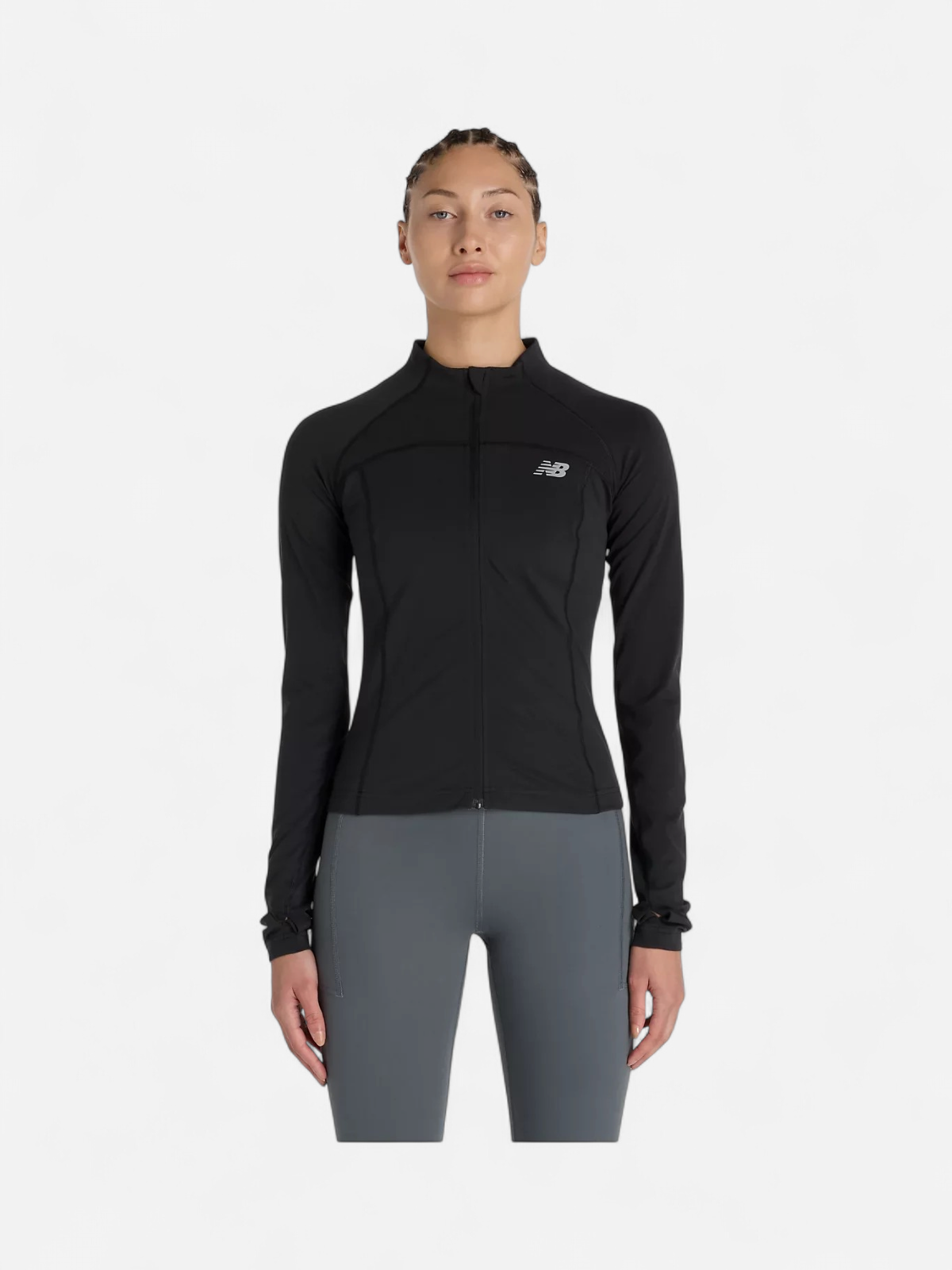 NB Harmony Fitted Full Zip JACKET MUSTA - Kekäle.fi