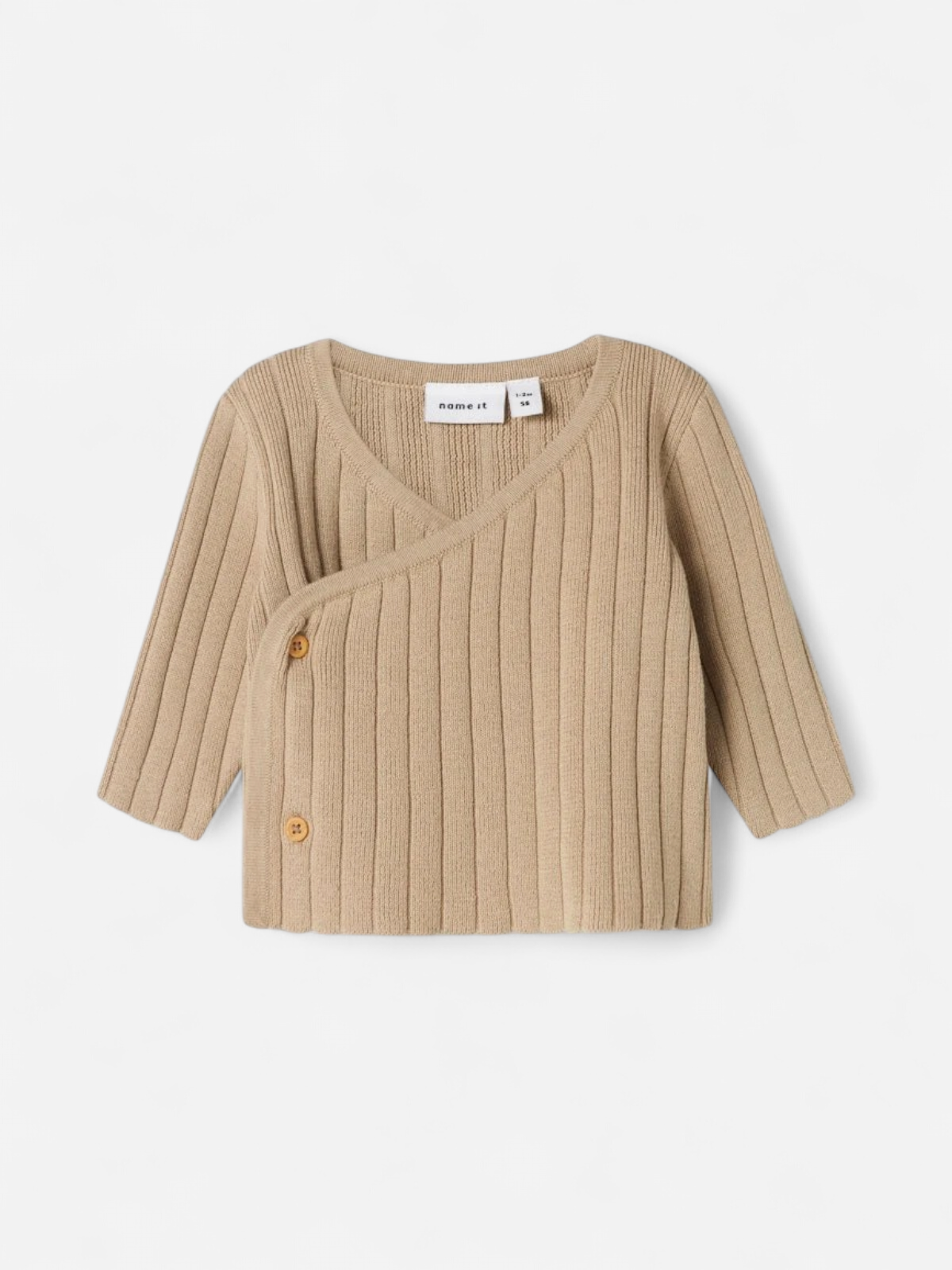 NBNOMUN KNIT WRAP CARD BEIGE - Kekäle.fi