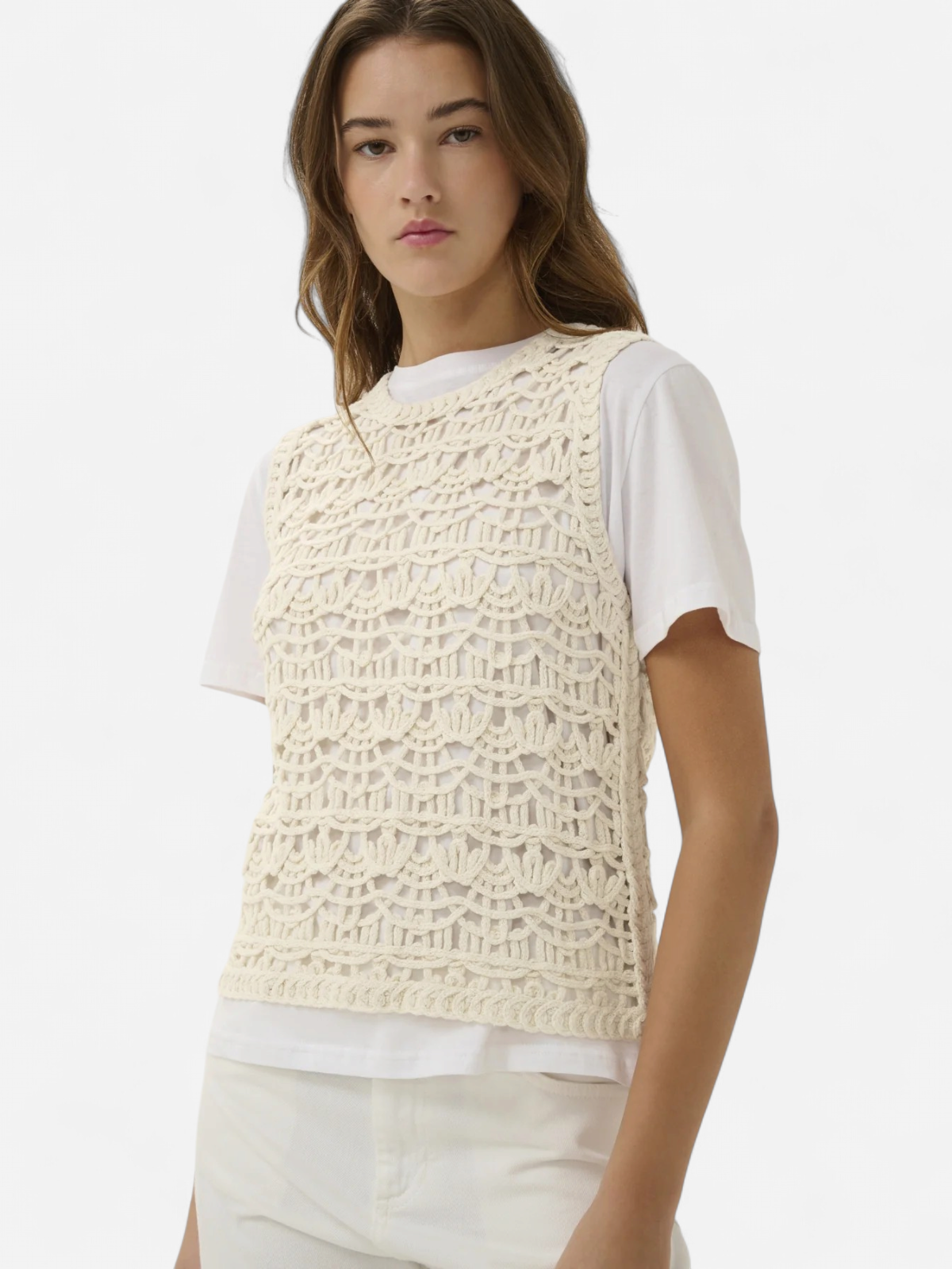 Inwear naisten toppi NETEIW Tank, luonnonvalkoinen - Kekäle.fi