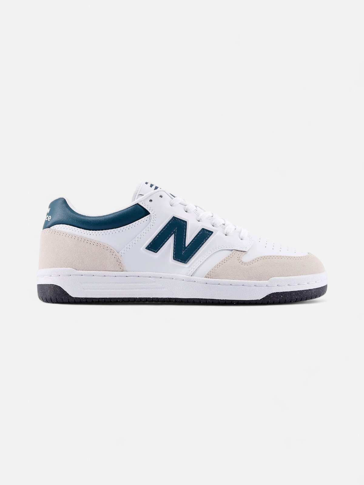 New Balance miesten tennarit 480 Sneaker WHT/Medusa Green, valkopohjainen kuosi - Kekäle.fi