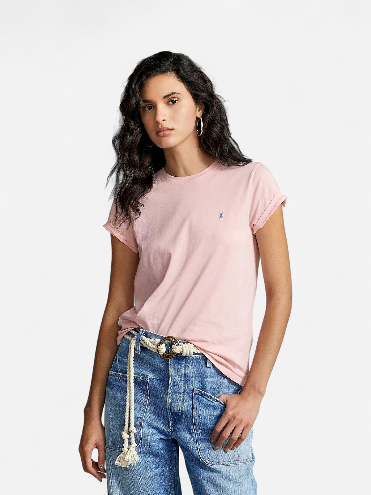 Polo Ralph Lauren naisten t-paita New RLTPP-Short Sleeve T-Shirt, vaaleanpunainen - Kekäle.fi