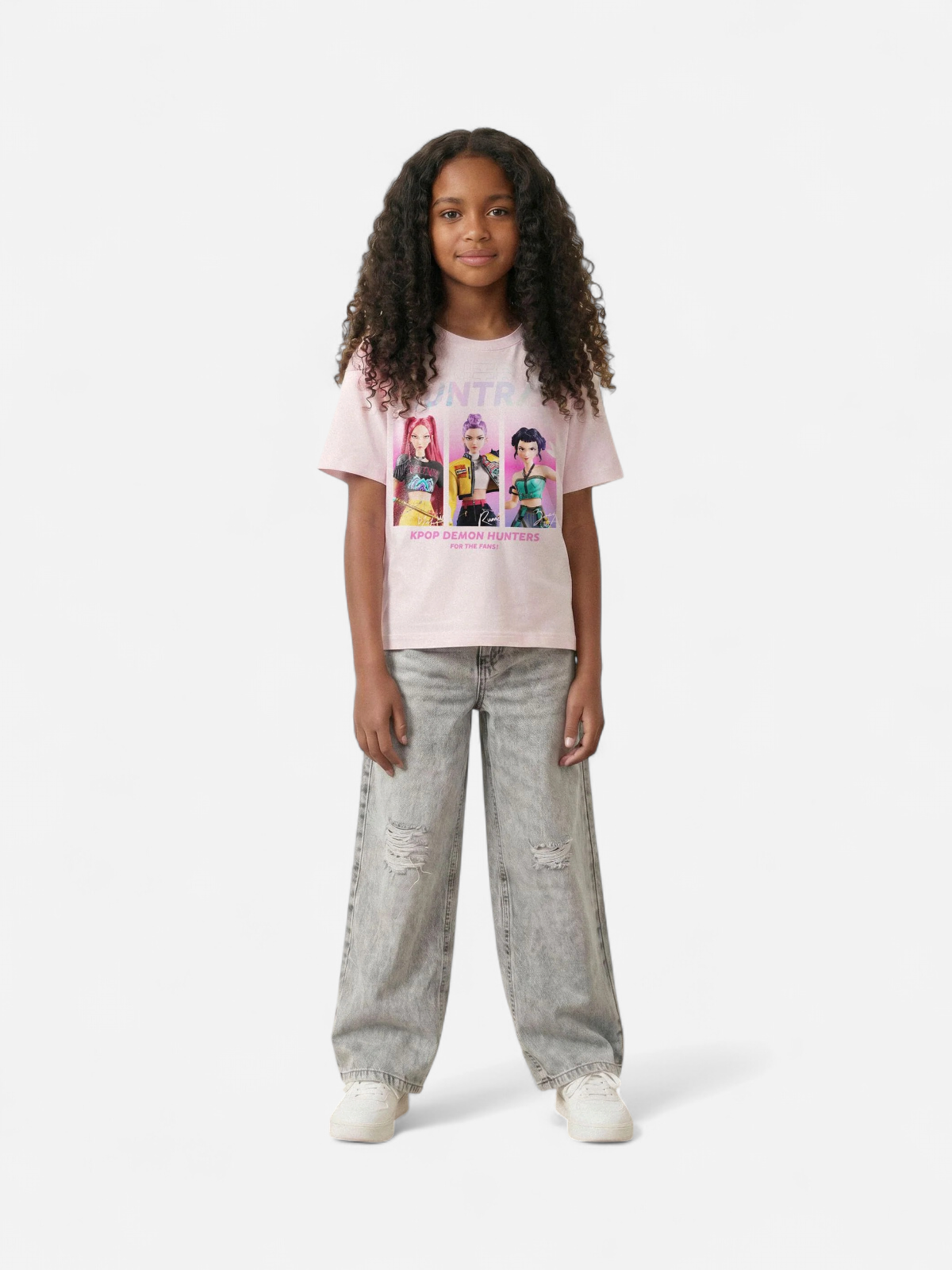 NKFMAJA KPOP SS TSHIRT VAALEANPUNAINEN - Kekäle.fi