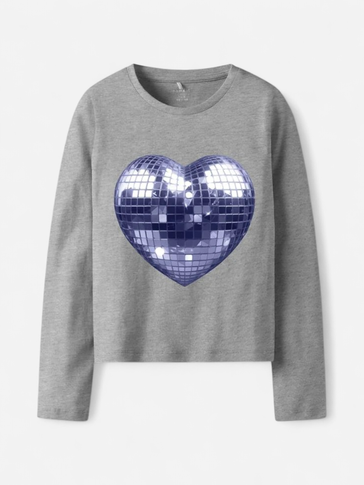 Name It lasten pitkähihainen paita NKFTHELMAS LS SHORT TOP, keskiharmaa - Kekäle.fi