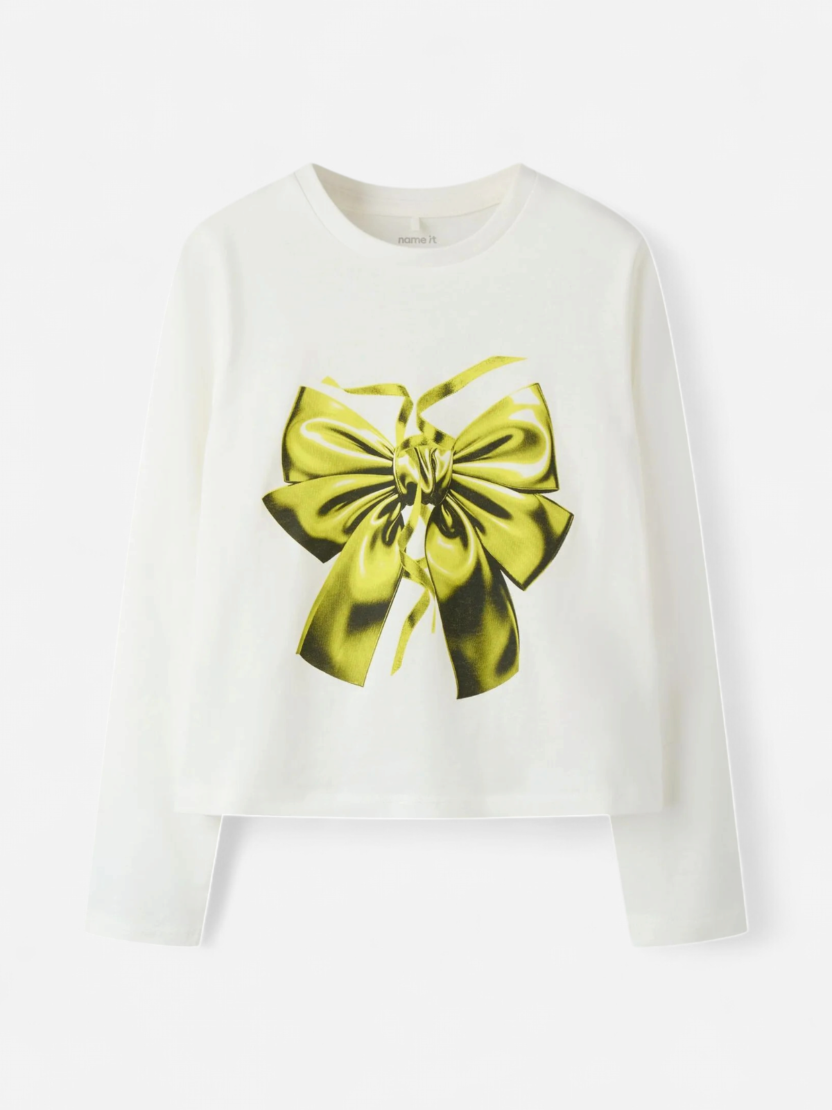 Name It lasten pitkähihainen paita NKFTHELMAS LS SHORT TOP, luonnonvalkoinen - Kekäle.fi