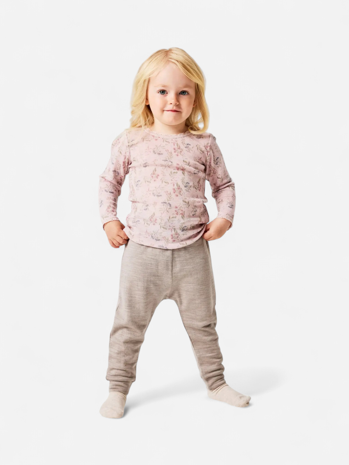 NMFWANG WOOL NEEDLE LS TOP NOOS VAALEANPUNAINEN KUOS - Kekäle.fi