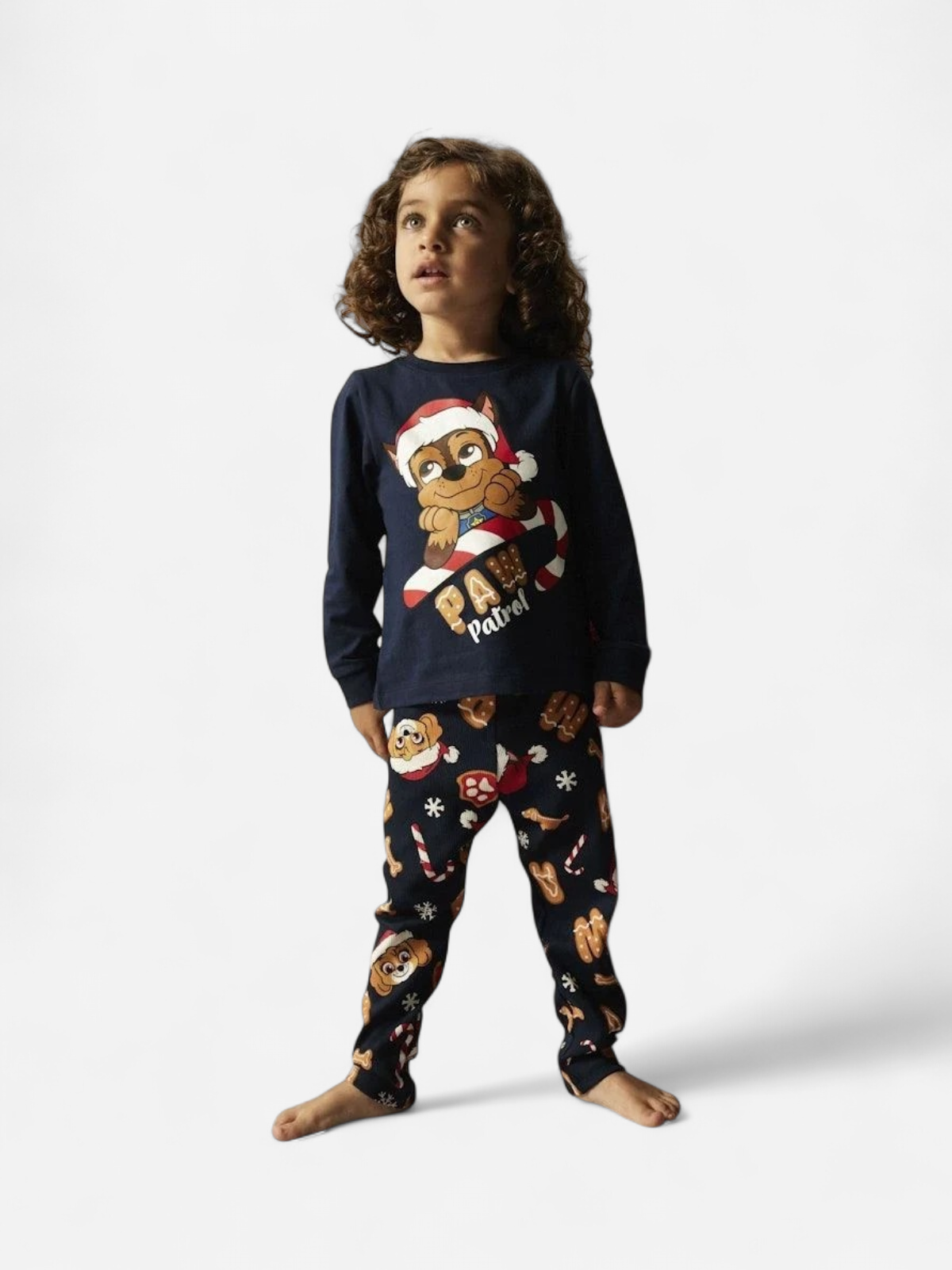 Name It lasten pyjama NMMSLAVA PAW LS NIGHTSET, tummansininen - Kekäle.fi