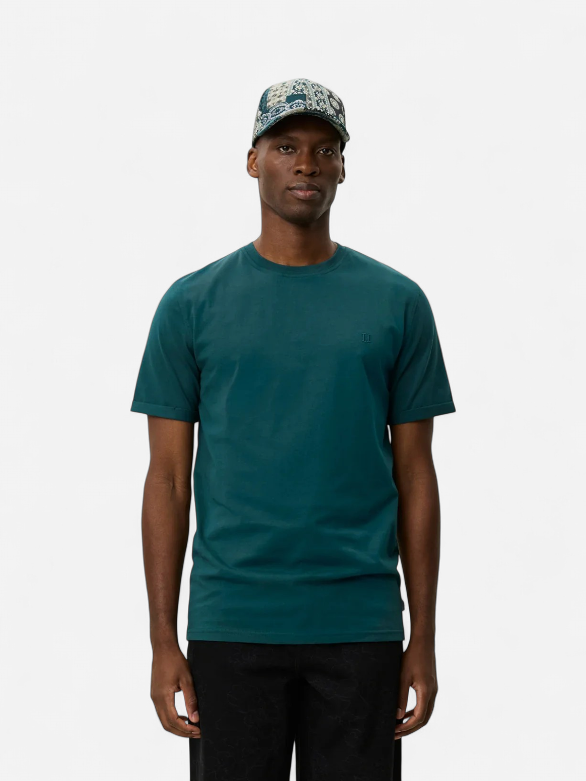 Les Deux miesten t-paita Norregaard Contrast T-shirt, vihreä - Kekäle.fi
