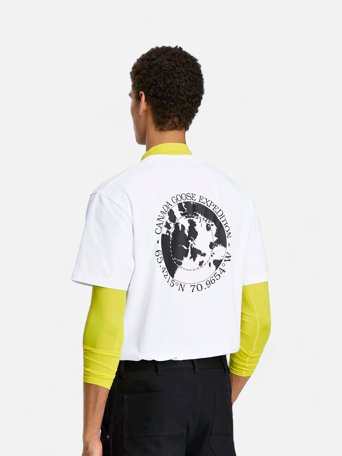 Canada Goose miesten t-pauta Novo T-shirt Withback Graphic, valkoinen - Kekäle.fi