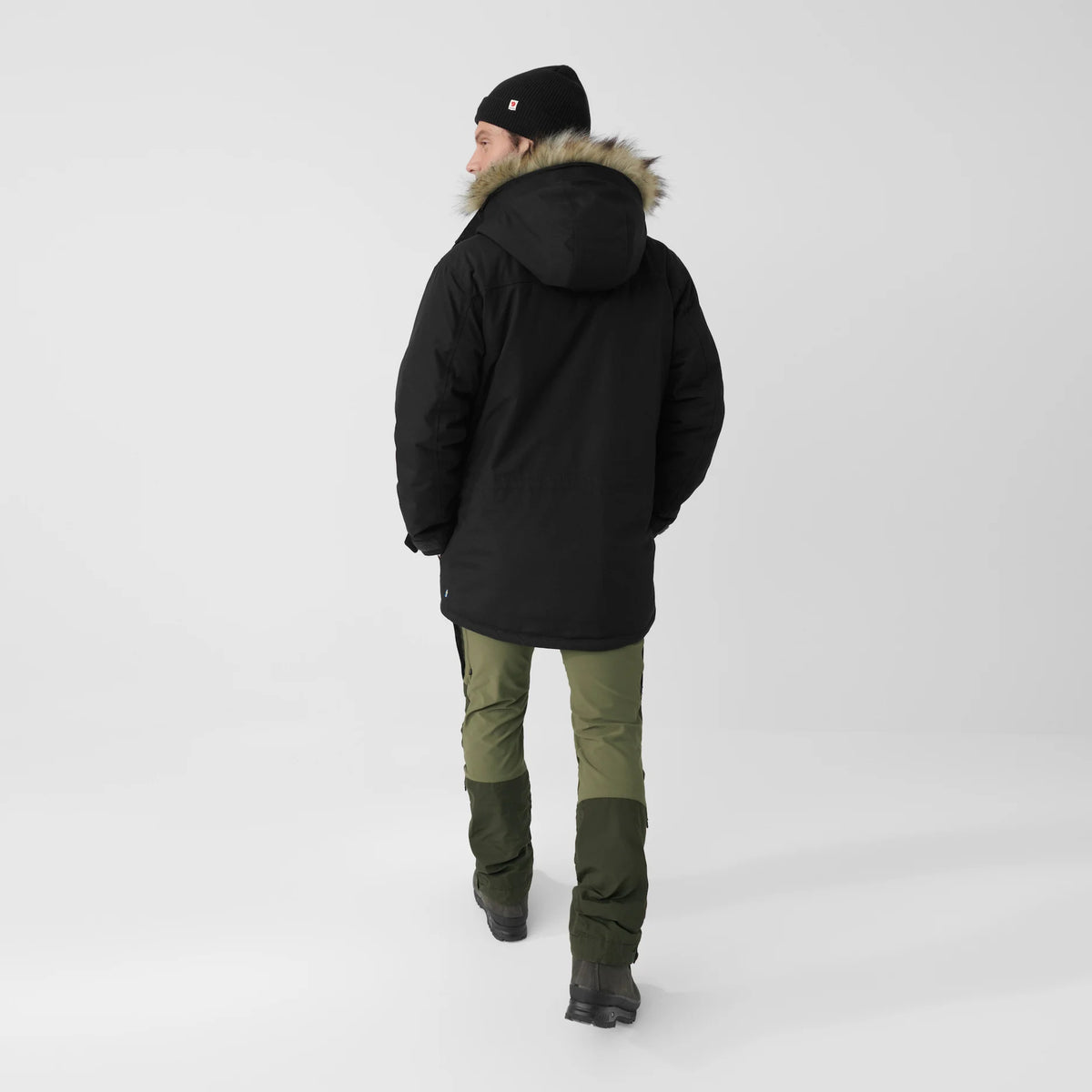 Fjällräven miesten parkatakki Nuuk Parka M, musta