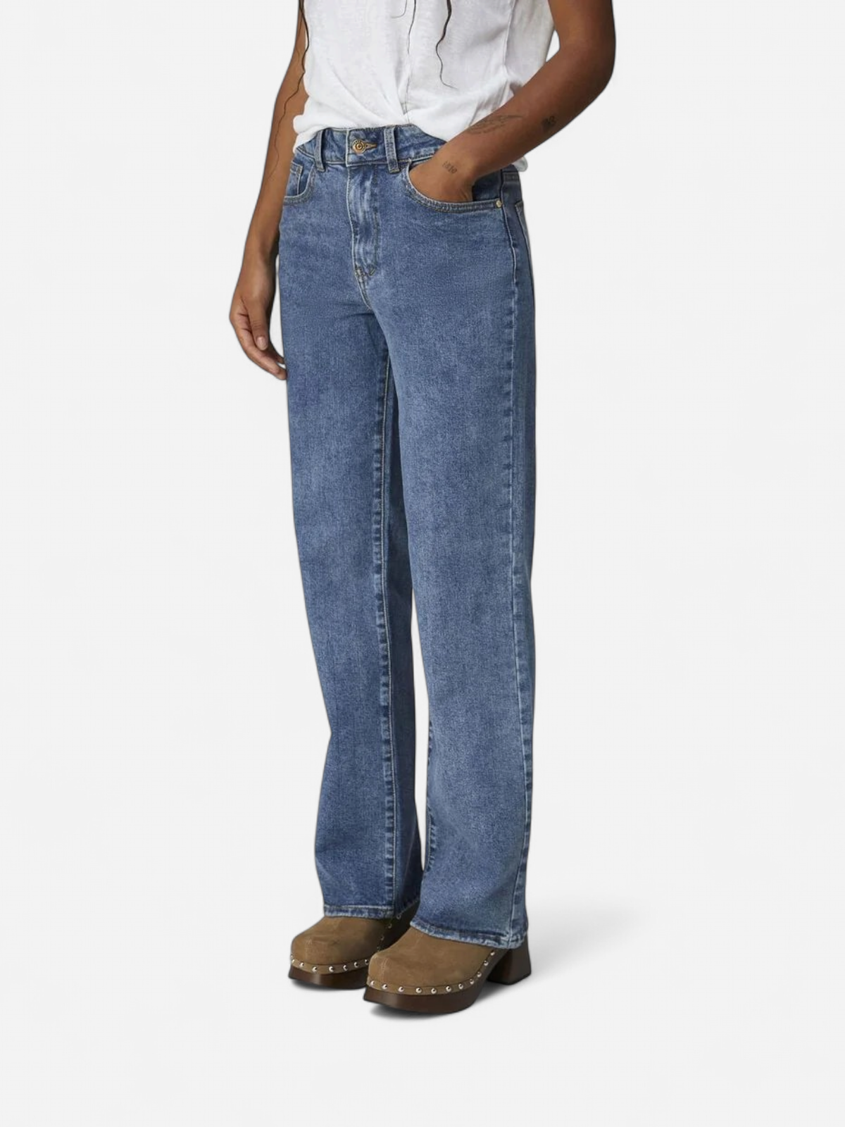 Object Naisten Farkut, OBJMARINA MW DENIM JEANS NOOS Indigo - Kekäle.fi