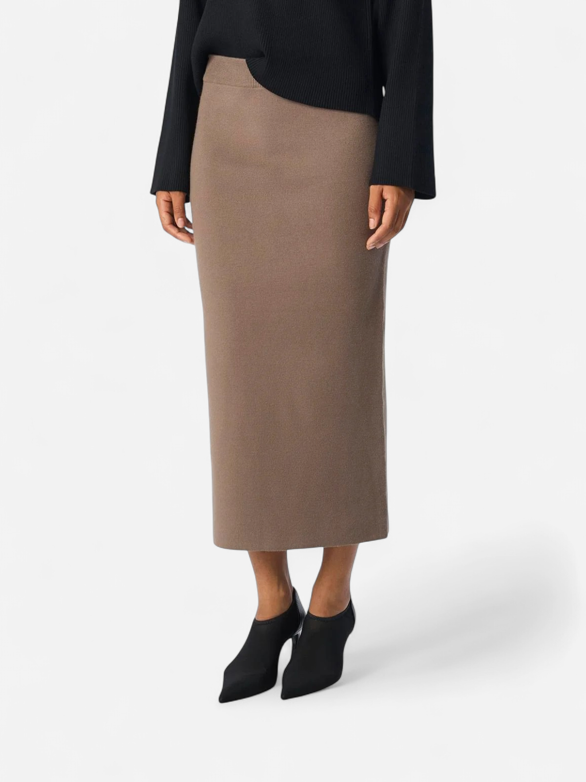 Object naisten hame, OBJREYNARD HW KNIT SKIRT  Morel - Kekäle.fi