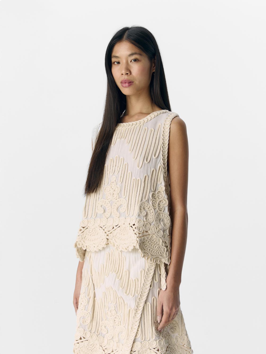 object-naisten-hihaton-objprima-re-s-l-knit-top-cc2-ss-sandshell-2