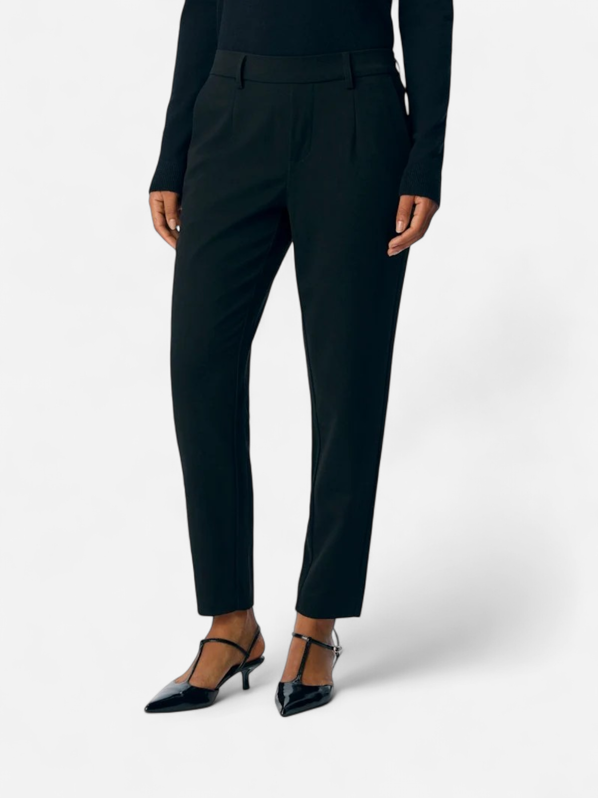 Object Naisten Housut, Objlisa Slim Pant NOOS Black - Kekäle.fi