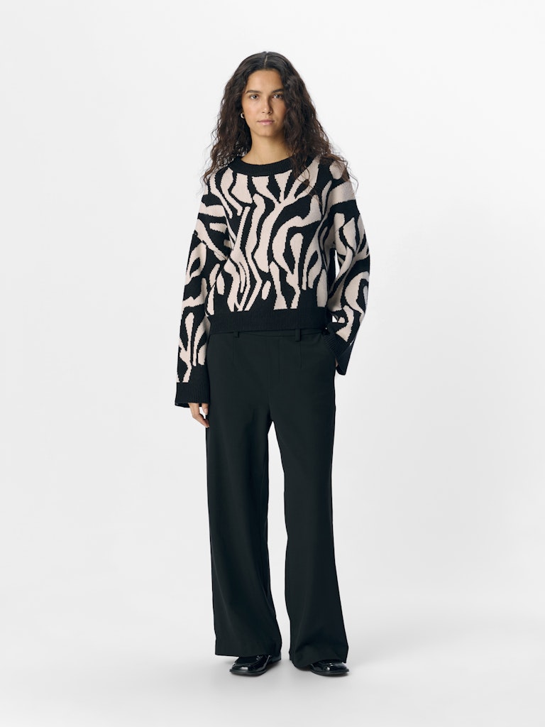 object-naisten-neule-objena-l-s-lo-knit-pullover-black-5