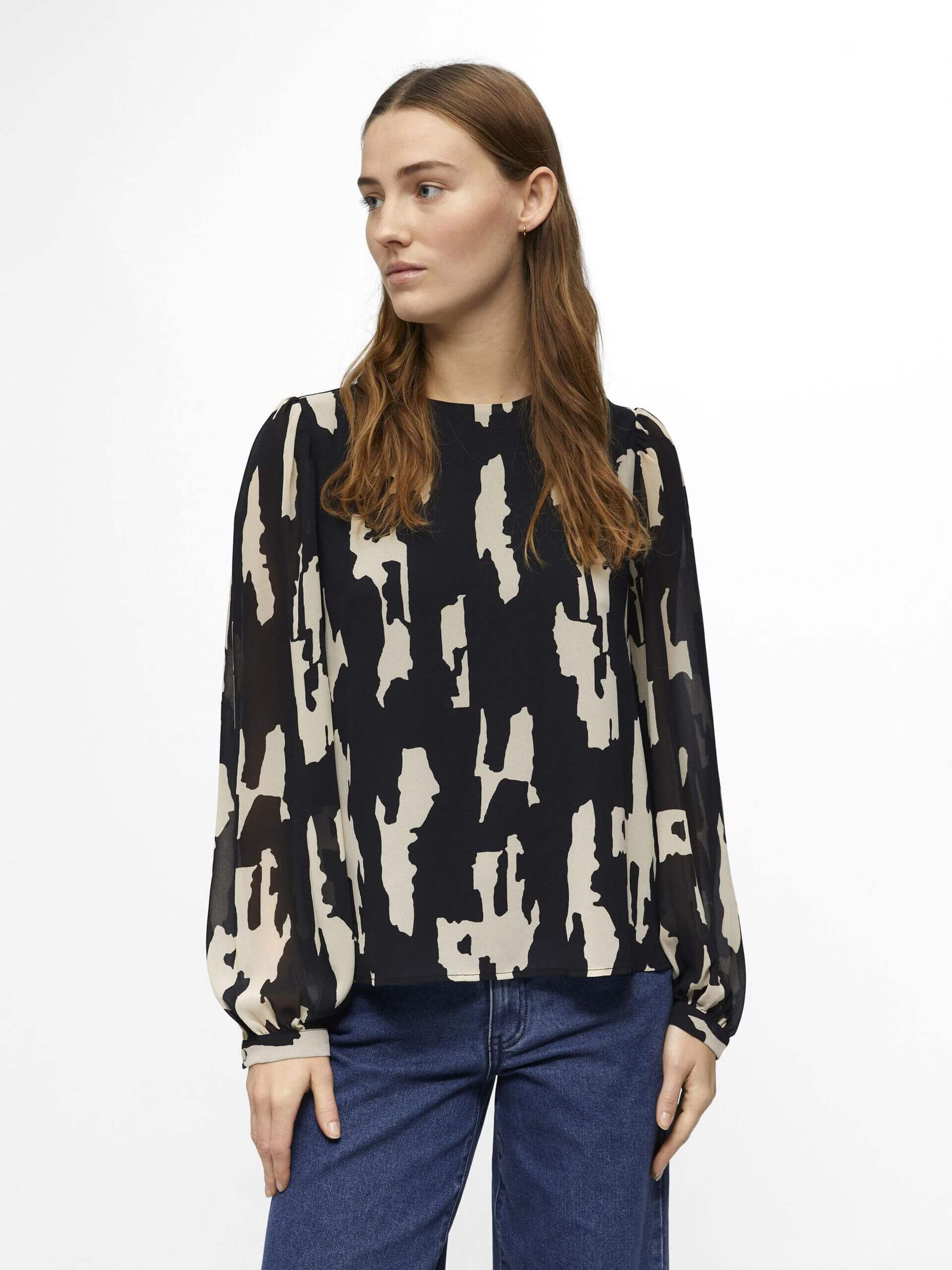 object-naisten-pusero-k-objmila-ls-top-noos-mustavalkoinen-1