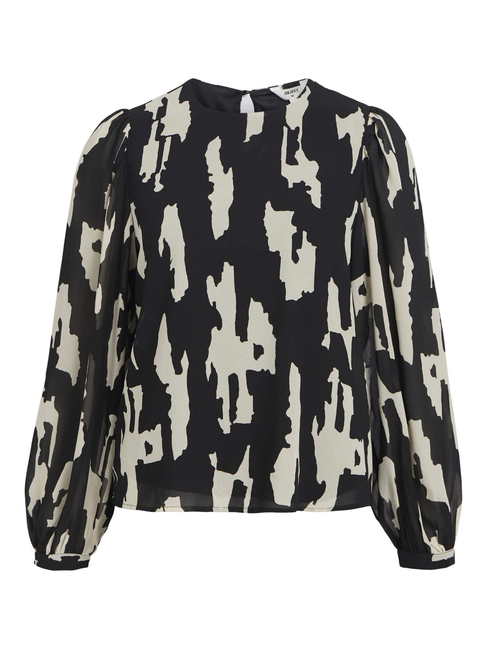 object-naisten-pusero-k-objmila-ls-top-noos-mustavalkoinen-2