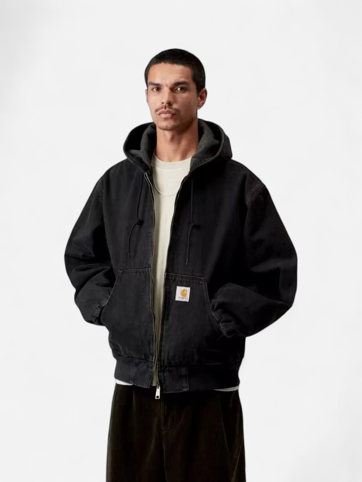 OG Active Jacket 'Smith' Denim WARMLINED MUSTA - Kekäle.fi