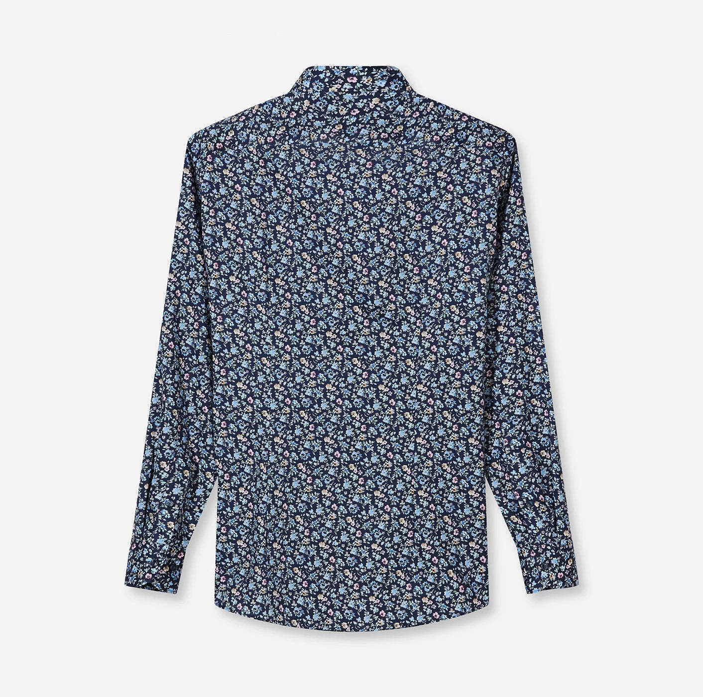 Olymp kauluspaita Luxor Modern Fit Floral Print, sininen kuosi