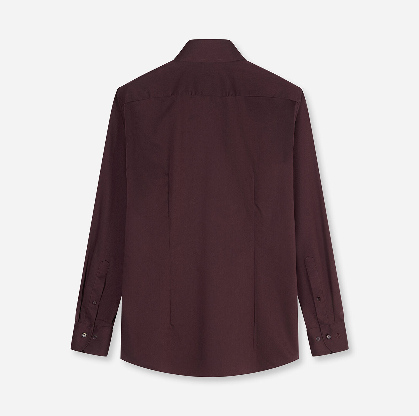 Olymp miesten kauluspaita Luxor Modern Fit Satin Non iron, tumma luumunpunainen
