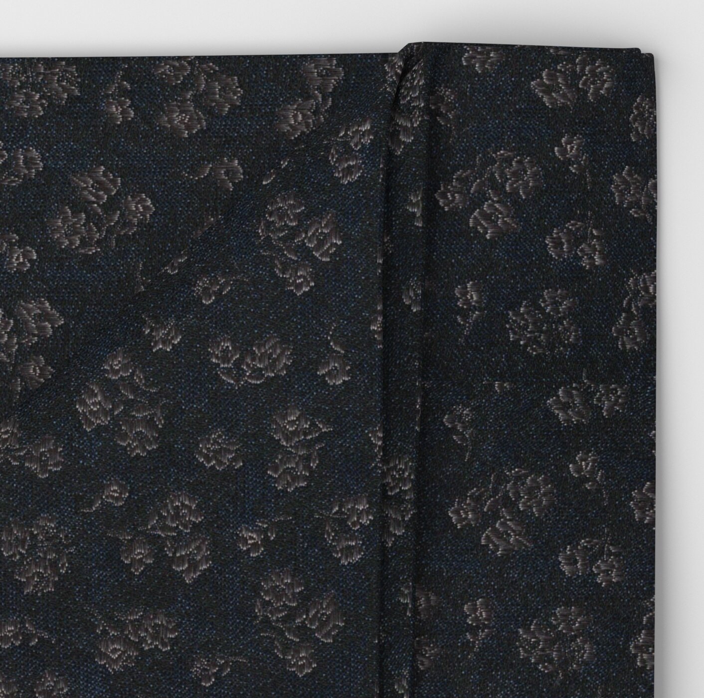Olymp rusetti + taskuliina Bow Tie & Pocket Square Jacquard, tummansininen