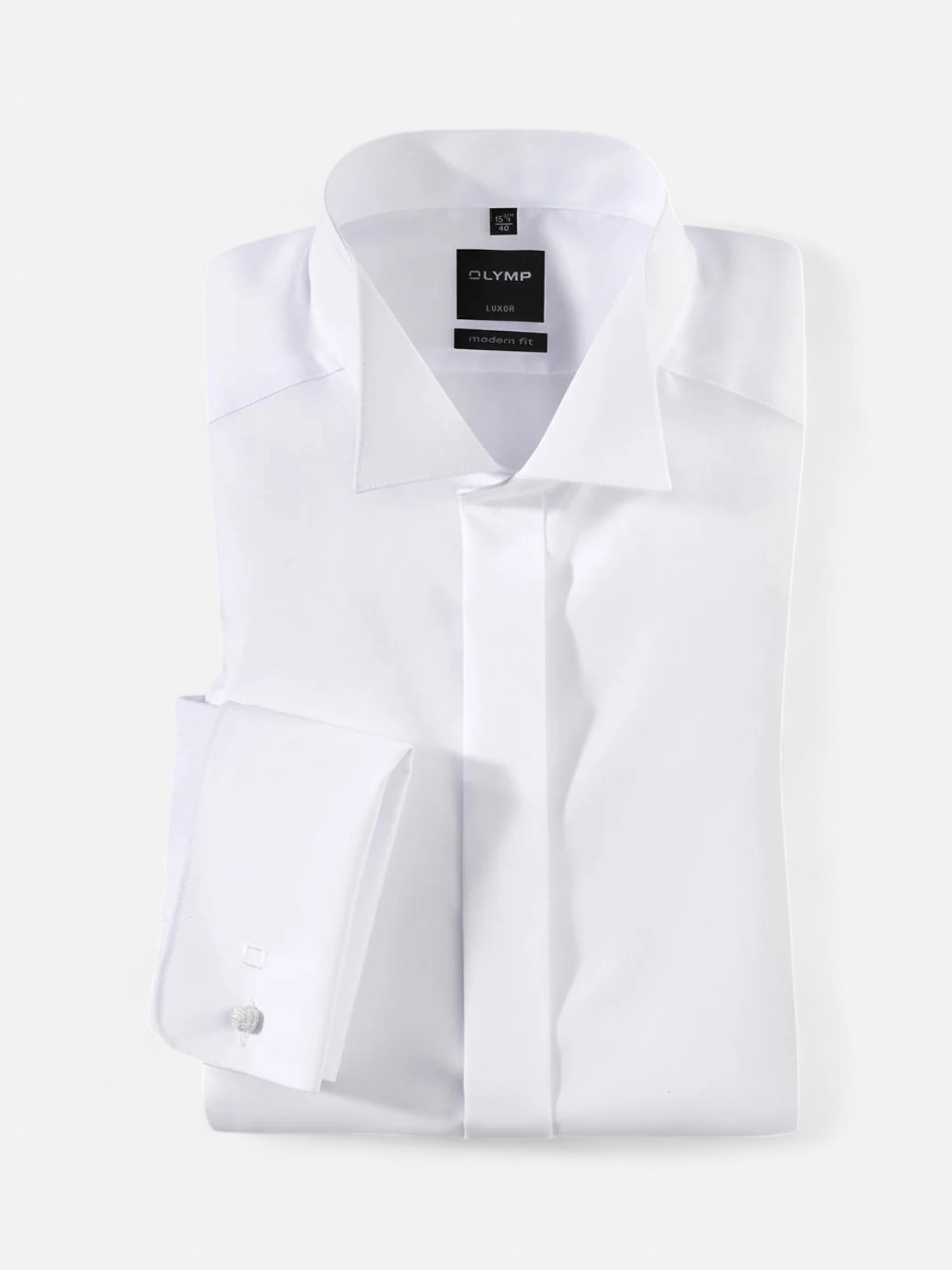 Olymp Miesten Smokkipaita, 0395-65-00 MODERN FIT WHITE WING Valkoinen - Kekäle.fi