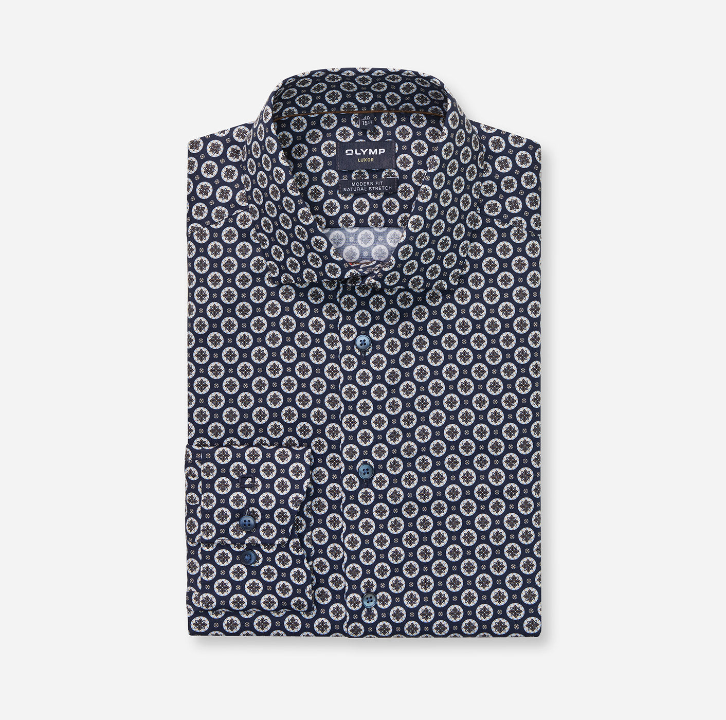 olymp-miesten-kauluspaita-042-luxor-modern-fit-micro-print-sininen-kuosi-1
