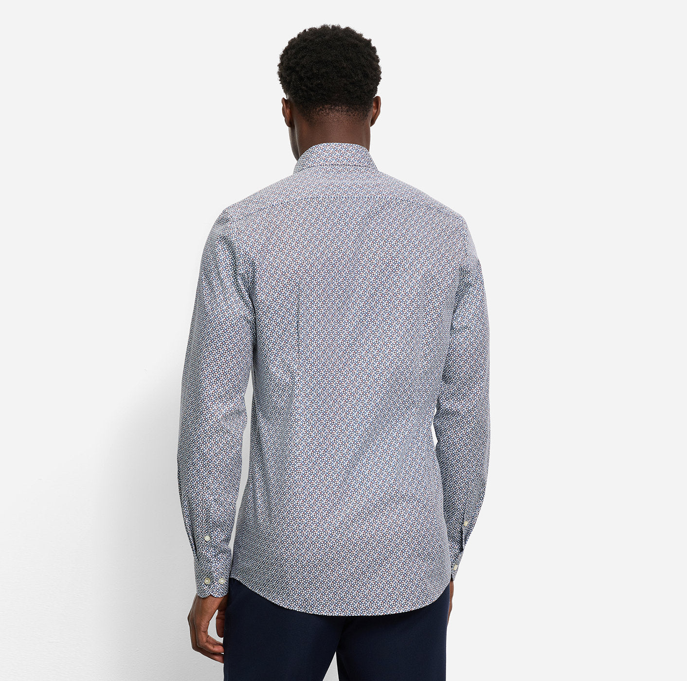 olymp-miesten-kauluspaita-051-level-5-body-fit-cotton-print-sininen-kuosi-3