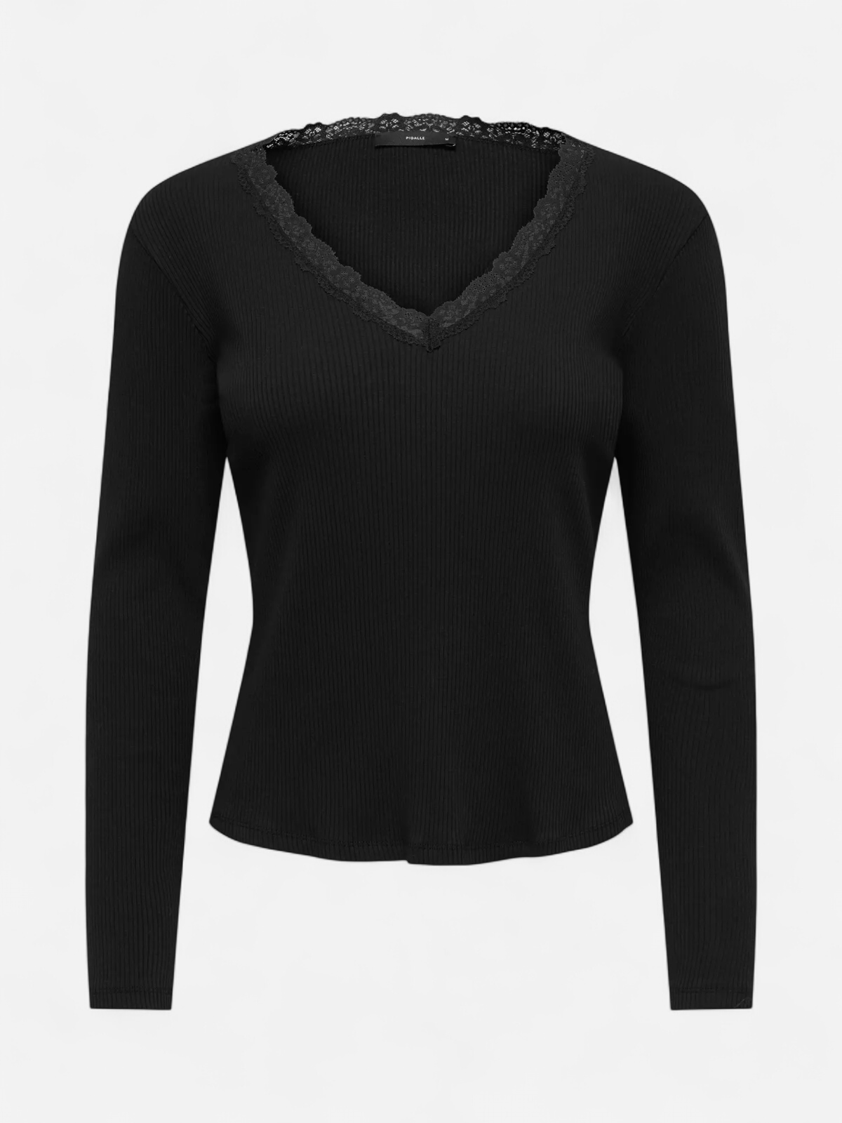 ONLSARA SHARAI L/S V-NECK TOP JRS MUSTA - Kekäle.fi