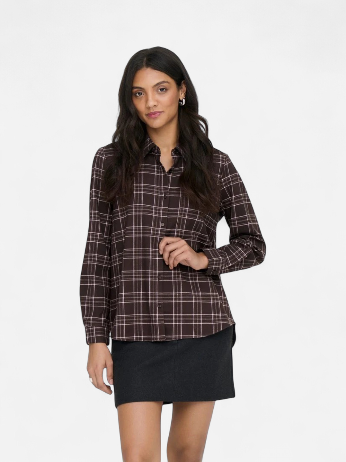ONLWREN CHECK SHIRT WVN RUSKEA RUUTU - Kekäle.fi