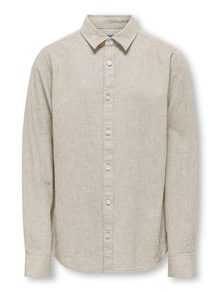 only-and-sons-junior-kauluspaita-osjcaiden-life-ls-solid-linen-shirt-beige-1