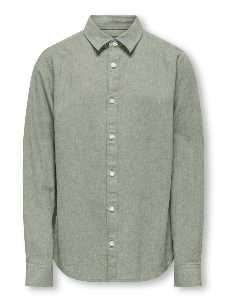 only-and-sons-junior-kauluspaita-osjcaiden-life-ls-solid-linen-shirt-vihrea-1