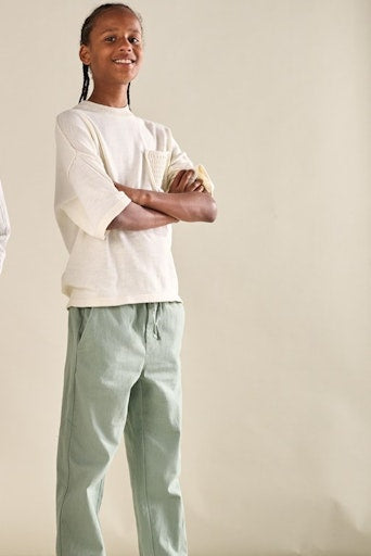 only-and-sons-junior-lasten-housut-osjlinus-cotton-linen-pant-vihrea-1