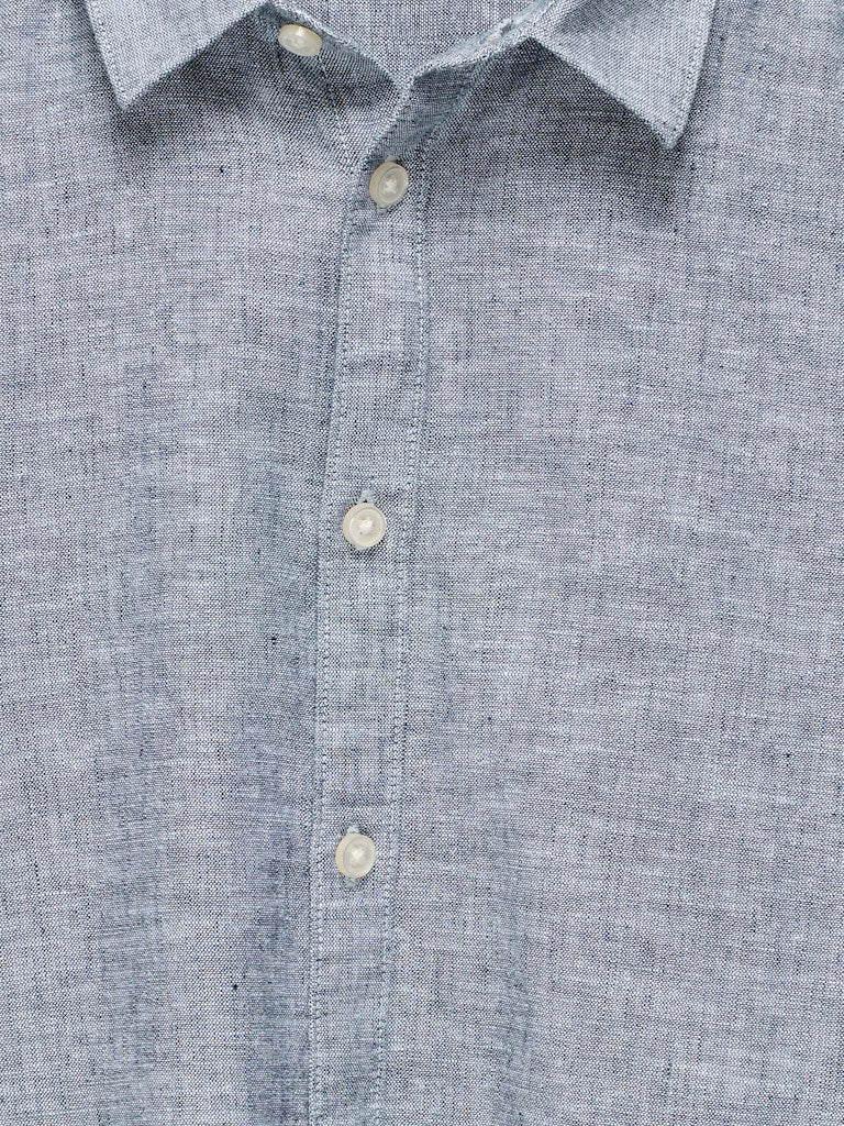 only-and-sons-junior-lyhythihainen-kauluspaita-osjcaiden-ss-solid-linen-shirt-keskisininen-3