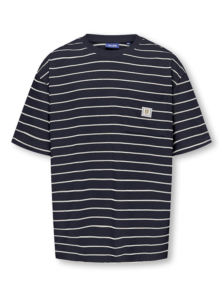 only-and-sons-junior-t-paita-osjkenge-s-s-oversize-tee-raidallinen-sininen-1