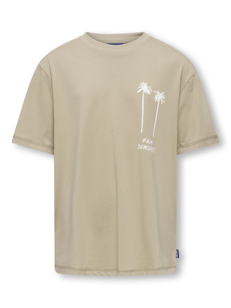 only-and-sons-junior-t-paita-osjmenes-loose-ss-o-neck-t-shirt-beige-1