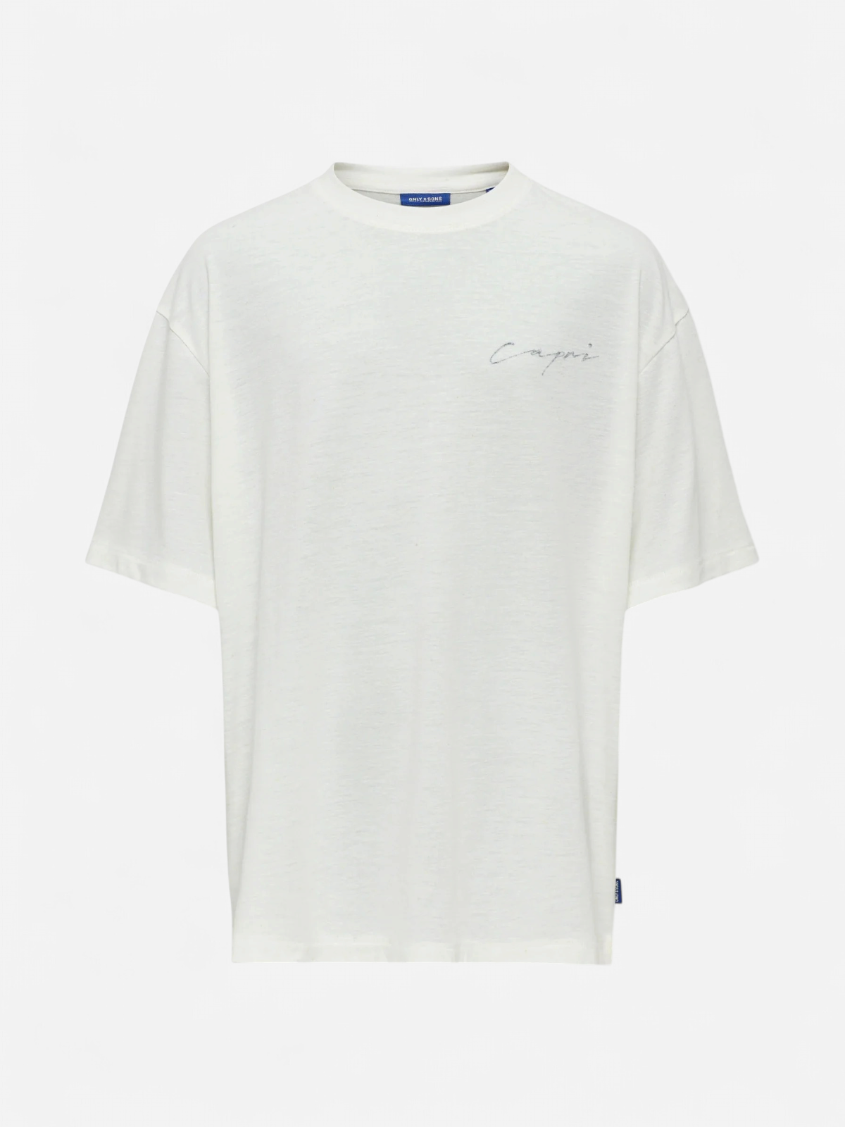 Only and Sons Junior t-paita, OSJMILON SS OVERSIZE O-NECK T-SHIRT Luonnonvalkoinen - Kekäle.fi
