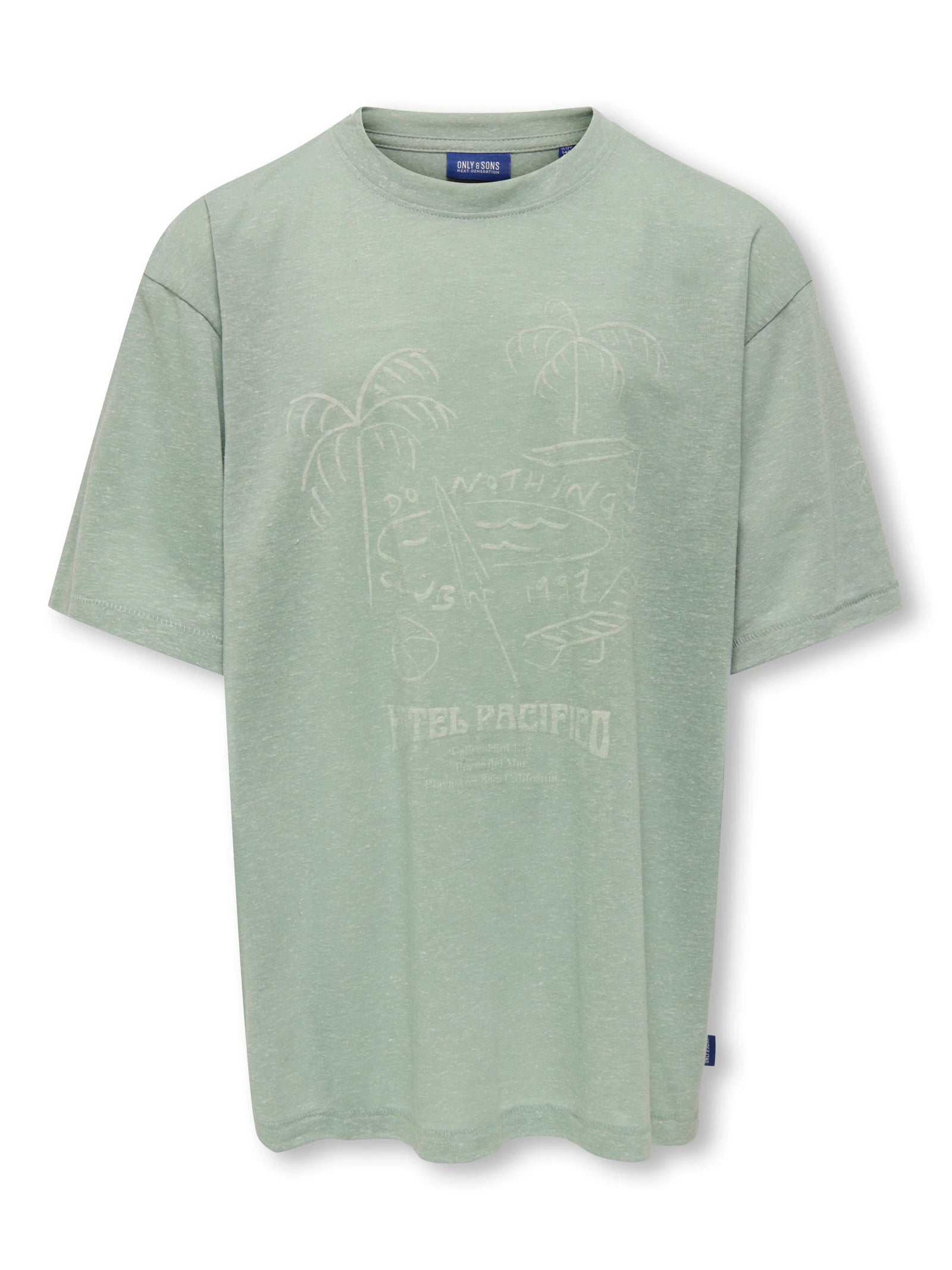 only-and-sons-junior-t-paita-osjmilon-ss-oversize-o-neck-t-shirt-vihrea-2