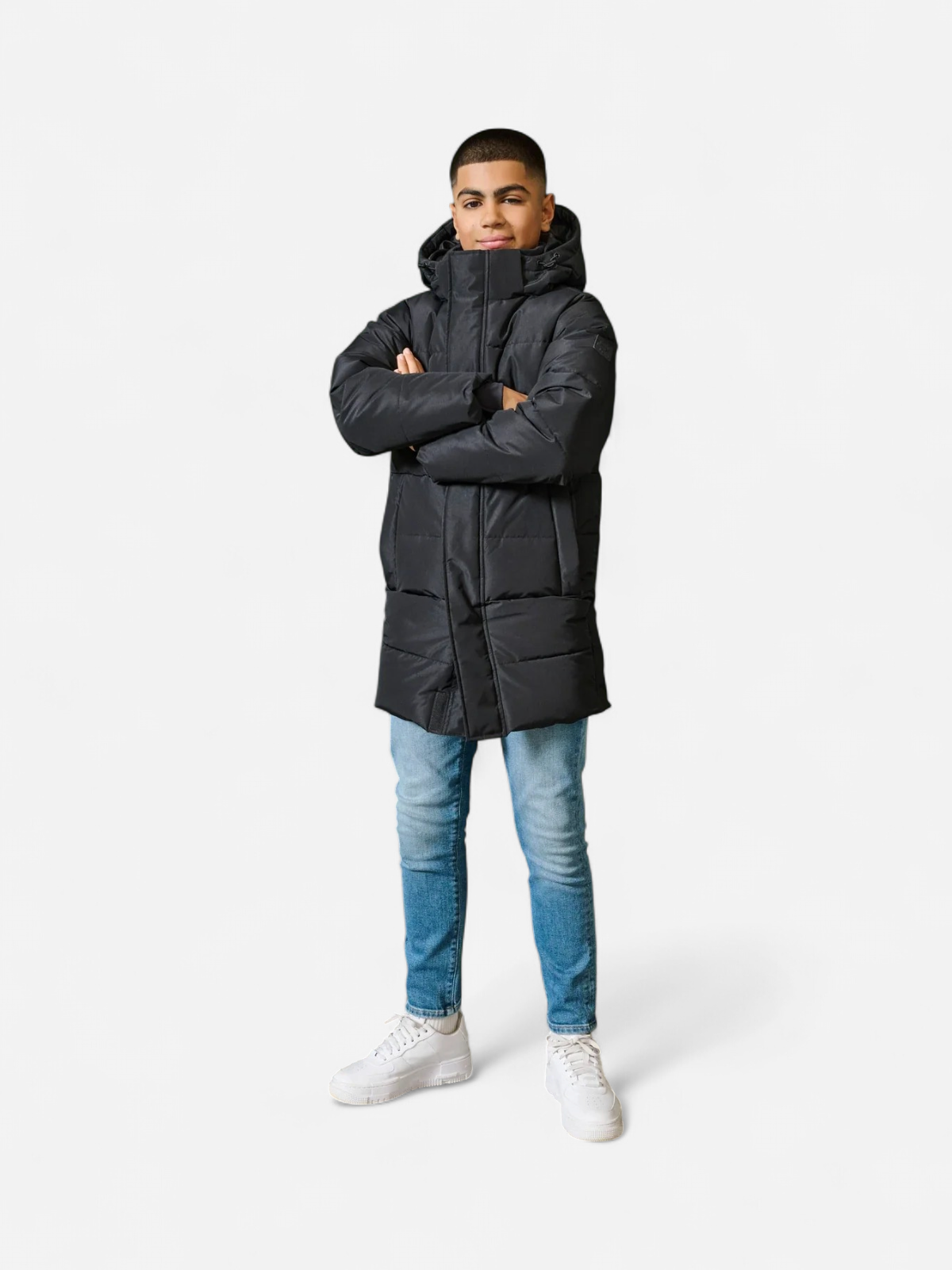 Only and Sons Junior toppatakki, OSJCARL LIFE LONG QUILTED COAT Musta - Kekäle.fi