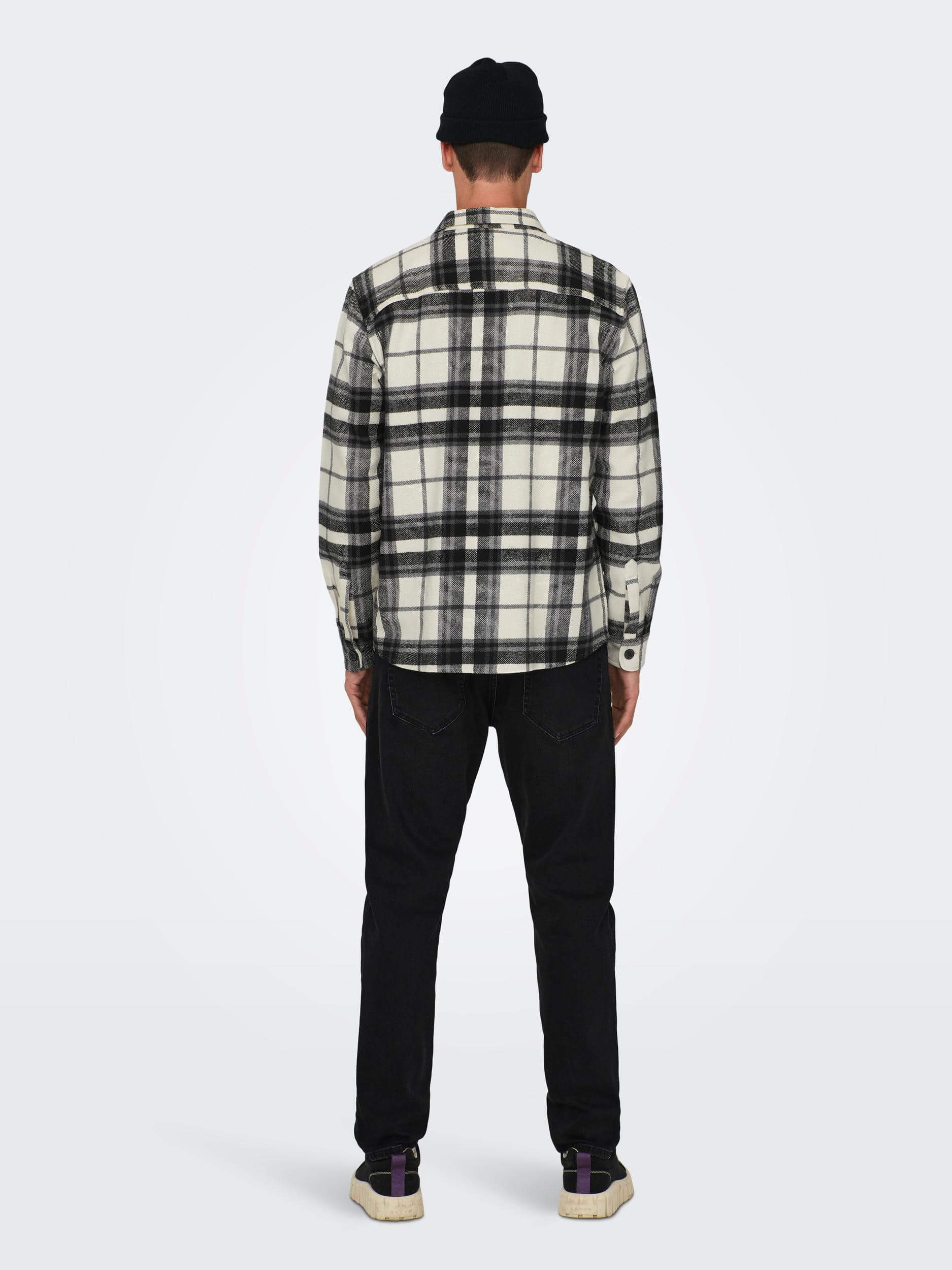 only-and-sons-kauluspaita-onsmilo-ovr-check-ls-shirt-musta-ruutu-2