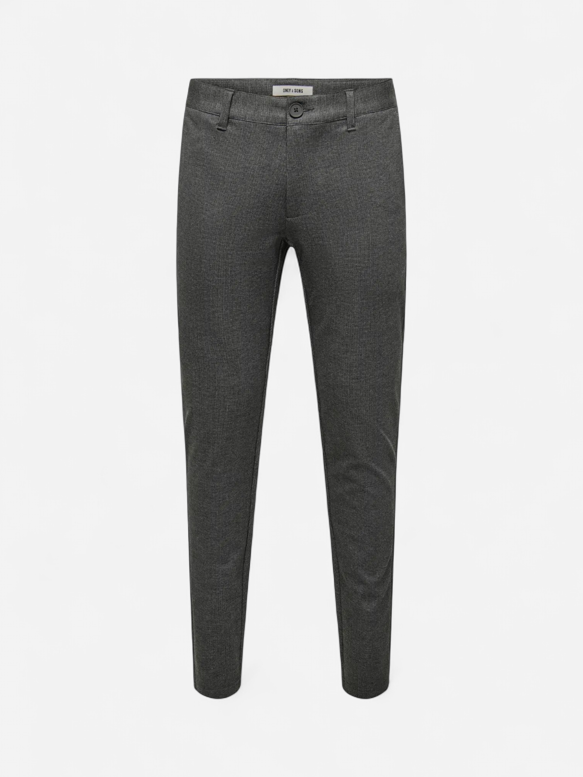 Only and Sons miesten chinot, MARK SLIM CHECK 020960 PANT Jet Black - Kekäle.fi