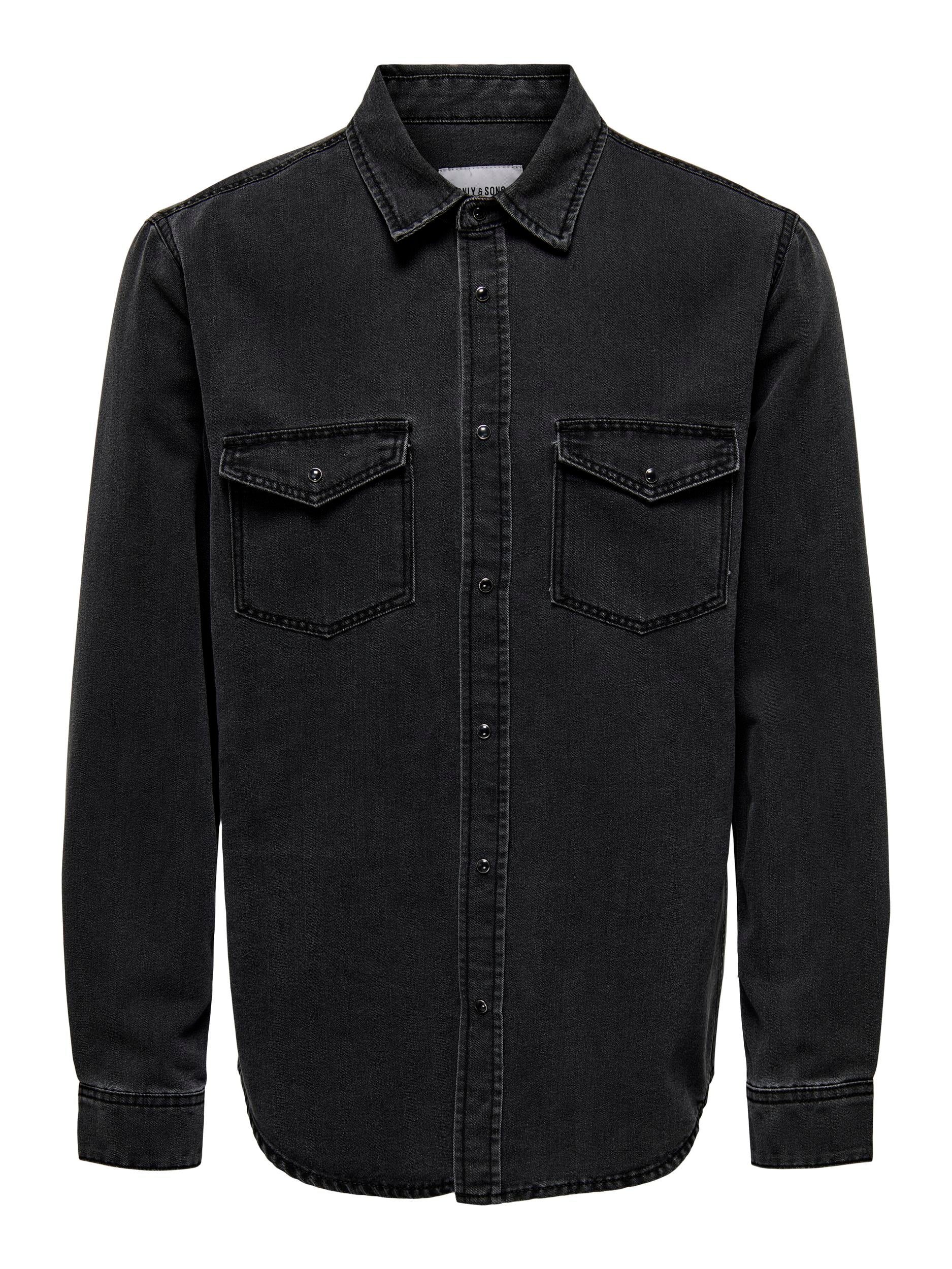 only-and-sons-miesten-farkkupaita-bane-denim-shirt-nos-hiilenmusta-2