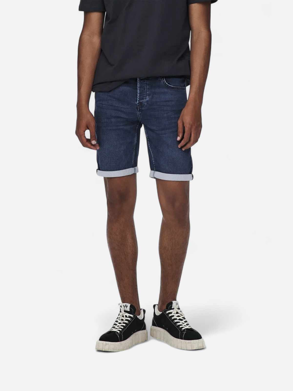Only and Sons Miesten Farkkushortsit PLY LIFE REG BLUE JOG Indigo - Kekäle.fi