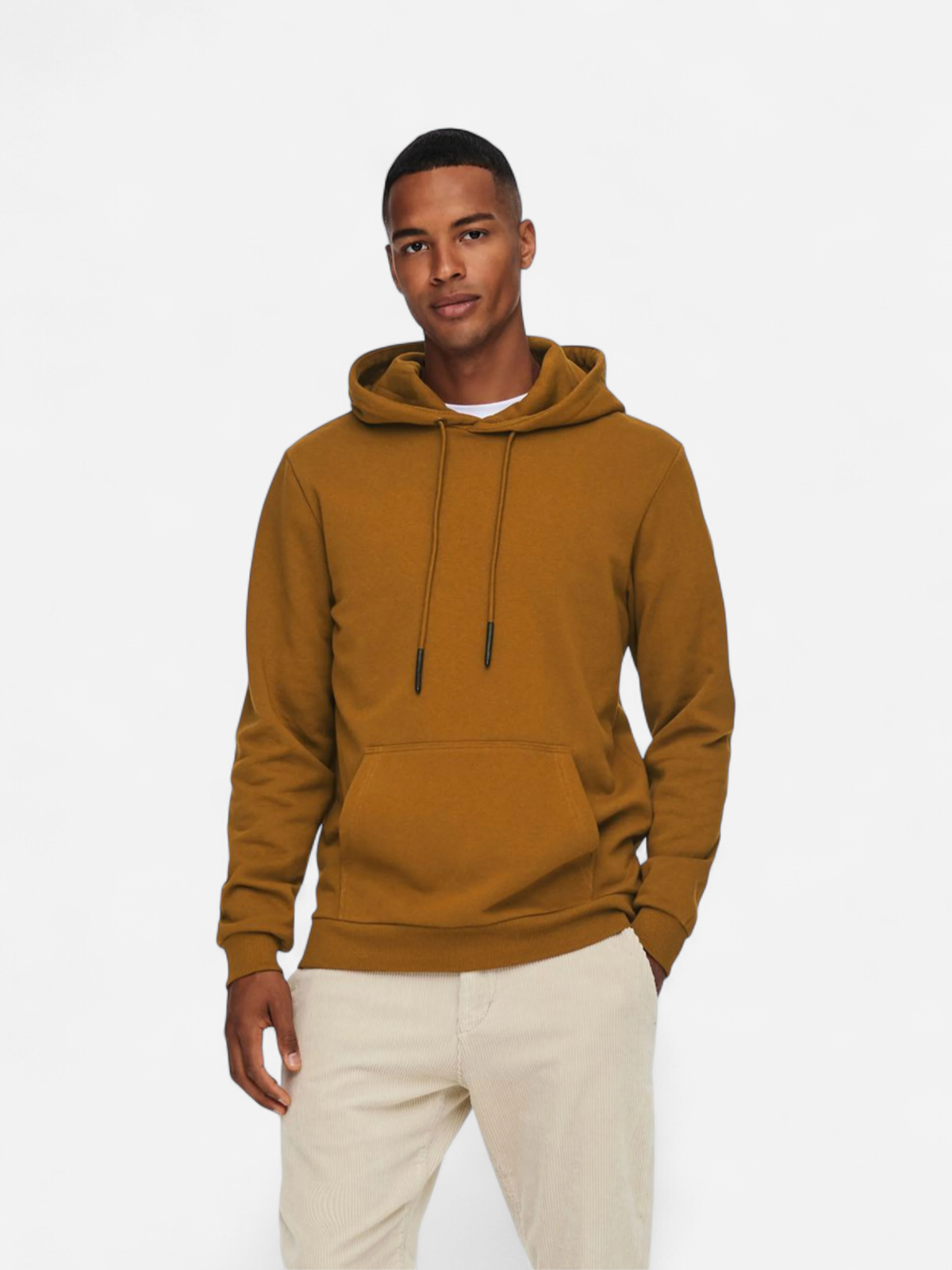 Only and Sons Miesten Huppari ONSCERES LIFE HOODIE SWEAT Keskiruskea - Kekäle.fi