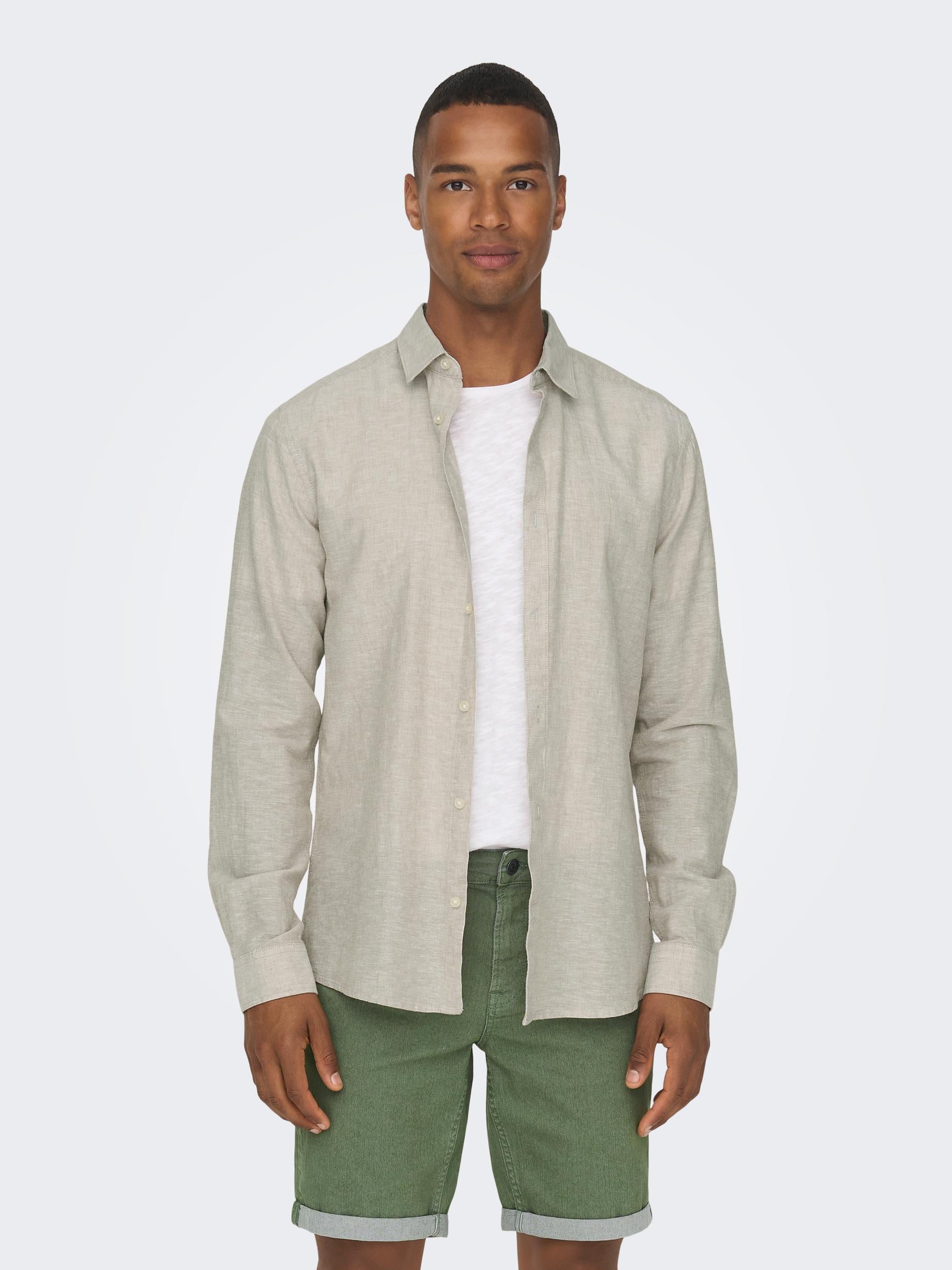 only-and-sons-miesten-kauluspaita-caiden-pellava-beige-1