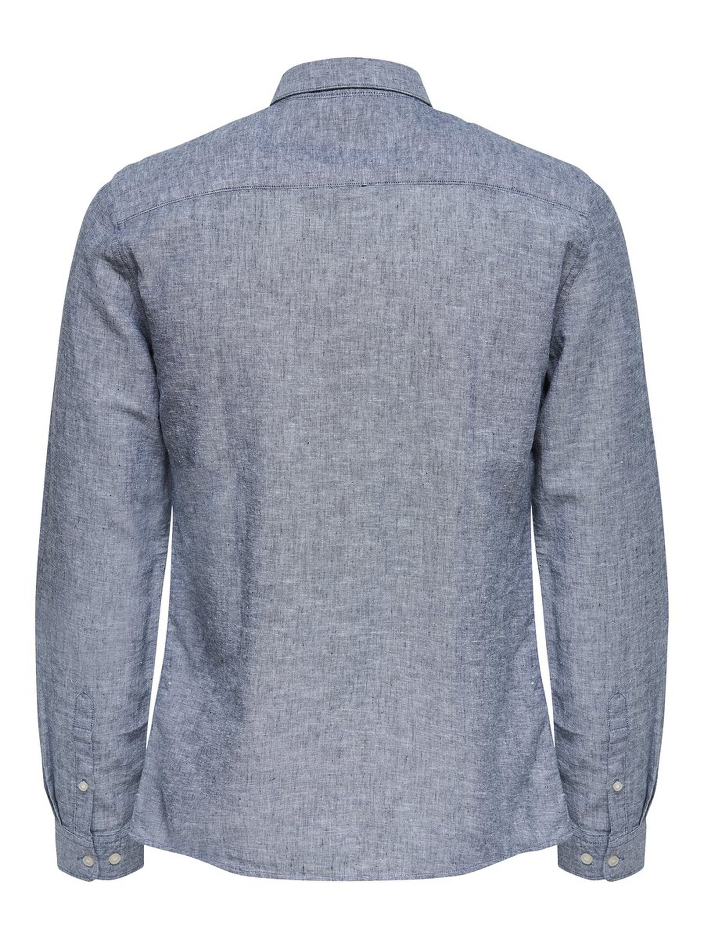 only-and-sons-miesten-kauluspaita-caiden-pellava-tummansininen-4
