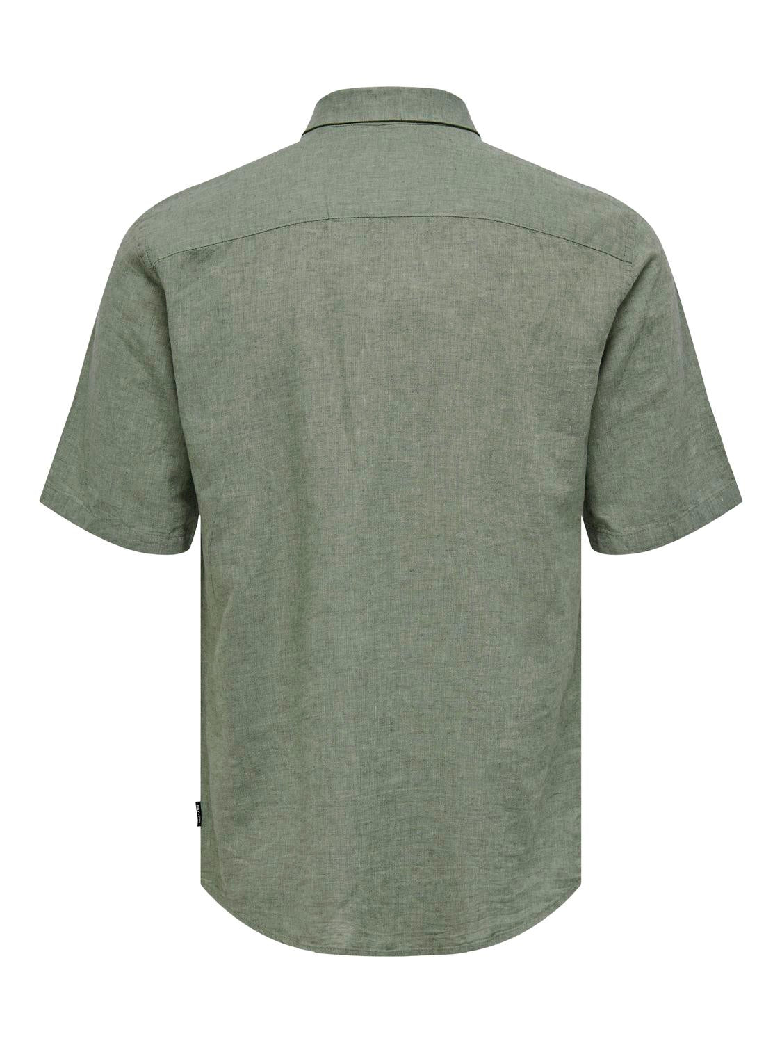 only-and-sons-miesten-kauluspaita-onscaiden-ss-solid-linen-armeijanvihrea-4