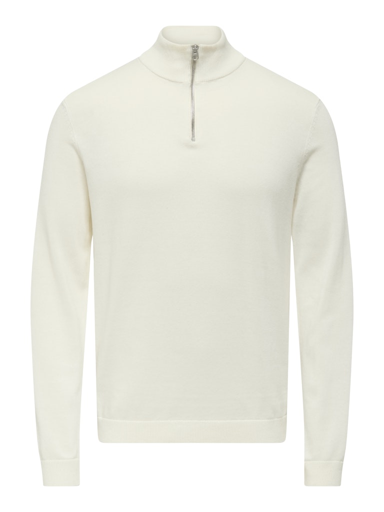 only-and-sons-miesten-neule-alex-reg-halz-zip-valkoinen-1
